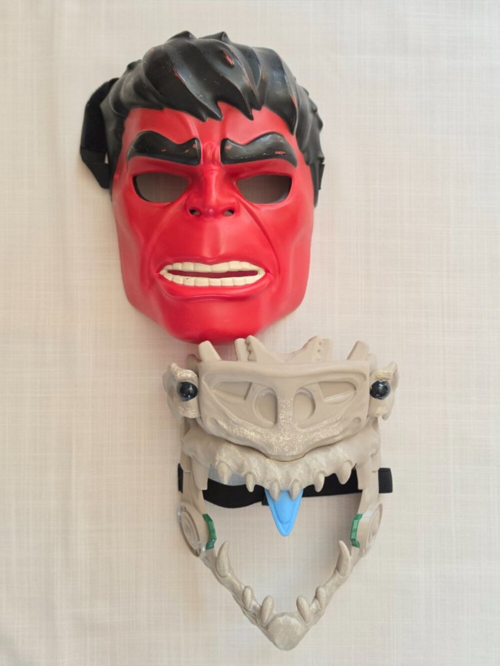 RARE Hasbro Marvel 2013 Red Hulk Mask and 2022 Wakanda Forever Attuma Mask Lot